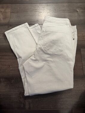 Nine West White Gramercy Crop Jeans